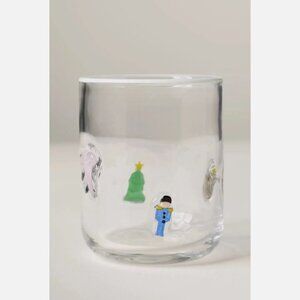 NEW Anthropologie The Festive Icon Juice Glass Nutcracker